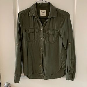 Olive Green Button Down